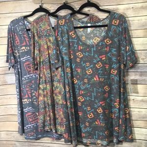3 NWT LuLaRoe XL Perfect T Bundle